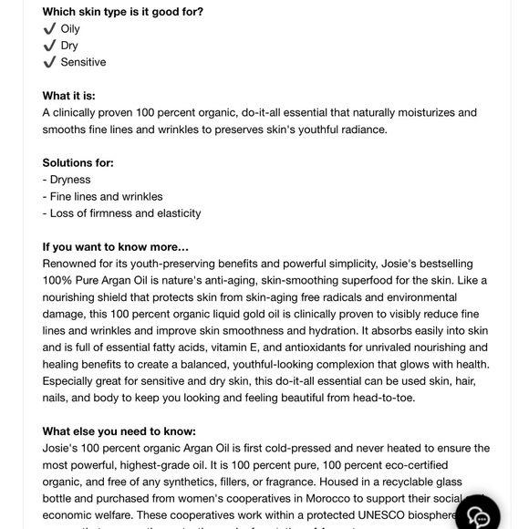 Josie Maran 100% Pure Argan Oil + Sample - Picture 9 of 9